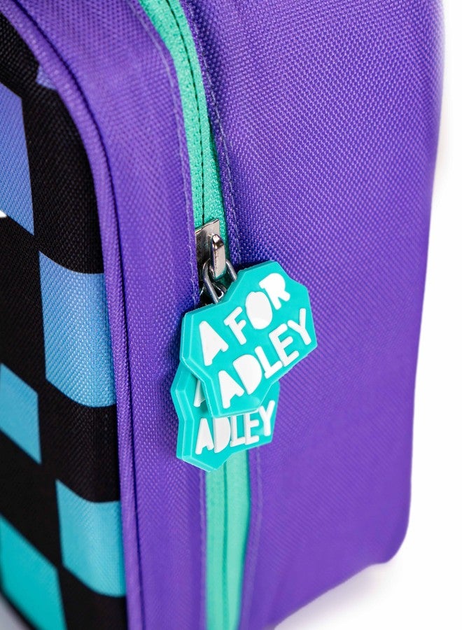 A FOR ADLEY علبة غداء معزولة من A FOR ADLEY بشعارها الجديد الرائع، مقاس 8 بوصات × 10 بوصات × 4 بوصات، مزودة بسحاب إغلاق سهل. - Image 3
